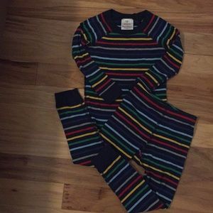 Hanna Andersson striped pajama set sz 100